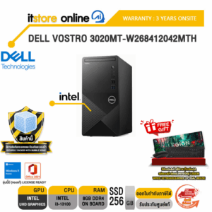 DELL VOSTRO 3020MT-W268412042MTH/i3-13100/ประกัน3YOnsite/BY IT STORE ONLINE