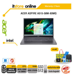 ACER ASPIRE A515-58M-93MQ/i9-13900H/ประกัน2 Y/BY ITSTORE-ONLINE