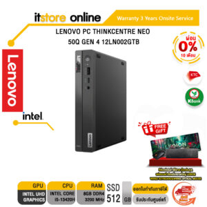 [ผ่อน 0% 10 ด.]LENOVO PC THINKCENTRE NEO 50Q GEN 4 12LN002GTB/i5-13420H/ประกัน 3 Y+Onsite/BY ITSTORE-ONLINE
