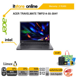ACER TRAVELMATE TMP214-55-304Y /ประกัน 3Y/BY ITSTORE-ONLINE