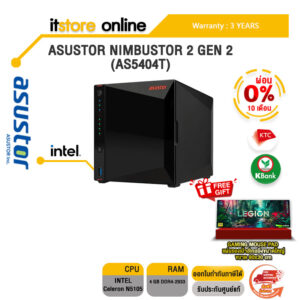 [ผ่อน 0% 10 ด.]ASUSTOR NIMBUSTOR 4 GEN 2 AS5404T/ประกัน 3 Y/BY ITSTORE-ONLINE