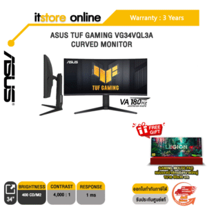 ASUS TUF GAMING VG34VQL3A CURVED MONITER/ประกัน 3 YEARS