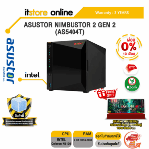 [ผ่อน 0% 10 ด.]ASUSTOR NIMBUSTOR 4 GEN 2 AS5404T/ประกัน 3 Y/BY ITSTORE-ONLINE