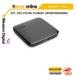 EXT. SSD 2TB WD ELEMENT WDBAYN0020BBK/ประกัน 3 YEARS/BY ITSTORE-ONLINE