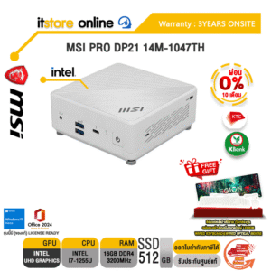 [ผ่อน 0% 10 ด.]MSI MINI PC CUBI 5 12M-236TH/i7-1255U/ประกัน 3 Years+Onsite/BY ITSTORE-ONLINE