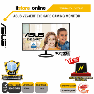 ASUS VZ24EHF EYE CARE GAMING MONITOR(IPS/100Hz)/ประกัน 3 Years/BY ITSTORE-ONLINE