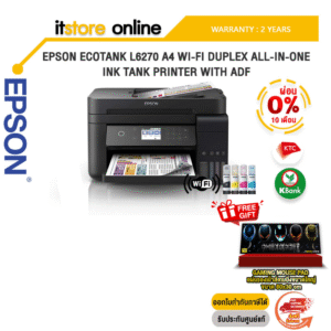 [ผ่อน 0% 10 ด.]EPSON ECOTANK L6270 A4 WI-FI DUPLEX ALL-IN-ONE INK TANK PRINTER WITH ADF/ประกัน 2 Y+Onsite/BY ITSTORE-ONLINE
