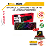 [ผ่อน 0% 3 ด.]HYPERX K/B ALLOY ORIGINS 65 RED SW PBT (US LAYOUT) (4P5D6AA#ABA) / ประกัน 2 Years / BY ITSTORE ONLINE