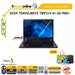 [ผ่อน 0% 10 ด.]ACER TRAVELMATE TMP214-41-G2-R601(UN.VS7ST.00K)/R3 PRO 5450U/ประกัน 3 Years/BY ITSTORE ONLINE