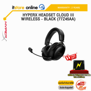 HYPERX HEADSET CLOUD III WIRELESS - BLACK (77Z45AA)/ประกัน2 Years Carry-in Regional