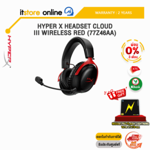 [ผ่อน 0% 3 ด.]HYPER X HEADSET CLOUD III WIRELESS RED (77Z46AA)/ประกัน 2 YEARS/BY ITSTORE-ONLINE