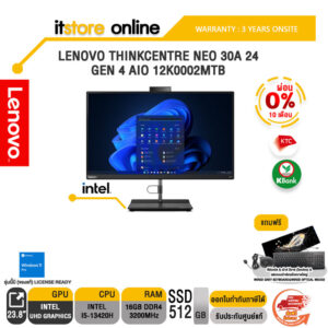[ผ่อน 0% 10 ด.]LENOVO THINKCENTRE NEO 30A 24 GEN 4 AIO 12K0002MTB/ประกัน 3 Y+Onsite/BY ITSTORE-ONLINE