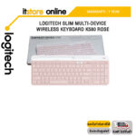 LOGITECH SLIM MULTI-DEVICE WIRELESS KEYBOARD K580 ROSE/ประกัน 1 YEAR/BY ITSTORE-ONLINE
