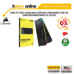 [ผ่อน 0% 3 ด.]RAM PC DDR4 32GB/3600 CORSAIR VENGEANCE RGB RS (CMG32GX4M2D3600C18) BLACK/ประกัน LT/BY ITSTORE-ONLINE
