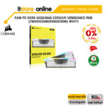 [ผ่อน 0% 3 ด.]RAM PC DDR5 32GB/6000 CORSAIR VENGEANCE RGB (CMH32GX5M2E6000C36W) WHITE/ประกัน LT/BY ITSTORE-ONLINE