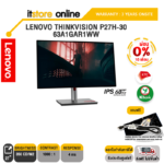 [ผ่อน 0% 10 ด.]LENOVO THINKVISION P27H-30 (63A1GAR1WW)/ประกัน 3 Y+Onsite/BY ITSTORE-ONLINE