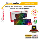 [ผ่อน0%3ด.]HYPERX K/B ALLOY ELITE 2 RGB LINEAR RED (US LAYOUT) (4P5N3AA#ABA)/ประกัน2 Years Carry-in Regional