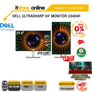[ผ่อน 0% 10 ด.]DELL ULTRASHARP 24" MONITOR U2424H (IPS/120HZ)/ประกัน 3 Years/BY ITSTORE-ONLINE