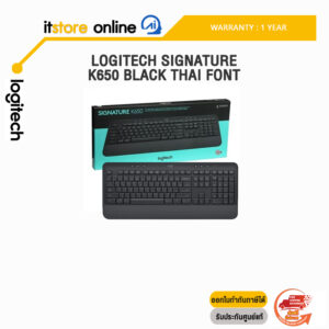 LOGITECH SIGNATURE K650 BLACK THAI FONT/ประกัน 1 Years/BY ITSTORE-ONLINE