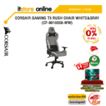 [ผ่อน 0% 10 ด.] CORSAIR GAMING T3 RUSH CHAIR WHITE&GRAY (CF-9010058-WW)/ประกัน 2 Years/ BY ITSTORE-ONLINE