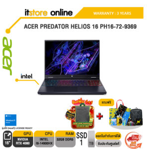 ACER PREDATOR HELIOS 16 PH16-72-9369/i9-14900HX/ประกัน 3 YEARS/BY ITSTORE-ONLINE