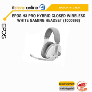EPOS H3 PRO HYBRID CLOSED WIRELESS WHITE GAMING HEADSET (1000893)/ประกัน 2 YEARS/BY ITSTORE-ONLINE