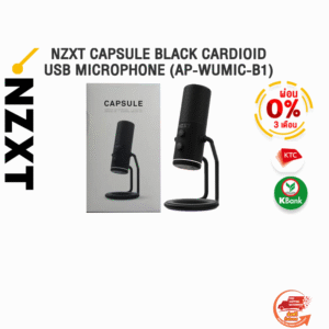 [ผ่อน 0% 3 ด.]NZXT CAPSULE BLACK CARDIOID USB MICROPHONE (AP-WUMIC-B1)/ประกัน 2 YEARS/BY ITSTORE-ONLINE