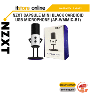 [ผ่อน 0% 6 ด.]NZXT CAPSULE MINI BLACK CARDIOID USB MICROPHONE (AP-WMMIC-B1)/ประกัน 2 YEARS/BY ITSTORE-ONLINE