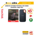 [ผ่อน 0% 3 ด.]SANDISK EXTREME PORTABLE SSD 500GB (SDSSDE61-500G-G25)/ประกัน 5 Years/BY ITSTORE ONLINE