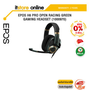 [ผ่อน 0% 6 ด.]EPOS H6 PRO OPEN RACING GREEN GAMING HEADSET (1000970)/ประกัน 2 YEARS/BY ITSTORE-ONLINE