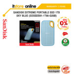 [ผ่อน 0% 3 ด.]SANDISK EXTREME PORTABLE SSD 1TB SKY BLUE (SDSSDE61-1T00-G25B)/ประกัน 5 Years/BY ITSTORE ONLINE