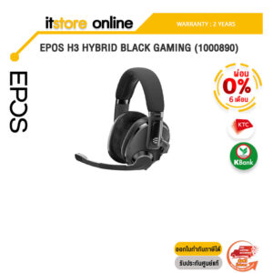 [ผ่อน 0% 6 ด.]EPOS H3 HYBRID BLACK GAMING (1000890)/ประกัน 2 Years/BY ITSTORE-ONLINE
