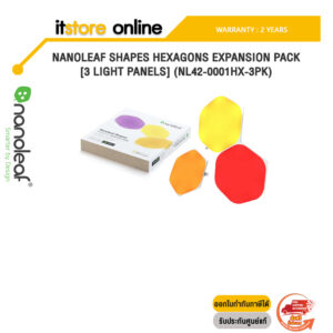 NANOLEAF SHAPES HEXAGONS EXPANSION PACK [3 LIGHT PANELS] (NL42-0001HX-3PK)/ประกัน 2 YEARS/BY ITSTORE-ONLINE