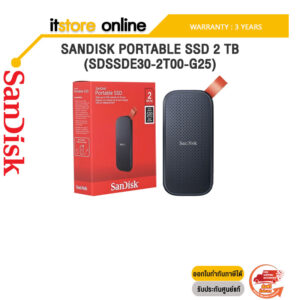 SANDISK PORTABLE SSD 2 TB (SDSSDE30-2T00-G25)/ประกัน 3 YEARS/BY ITSTORE-ONLINE