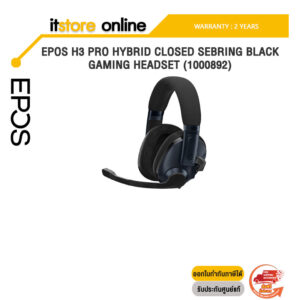 EPOS H3 PRO HYBRID CLOSED SEBRING BLACK GAMING HEADSET (1000892)/ประกัน 2 Years/BY ITSTORE-ONLINE