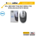 DELL MS5120W TITAN GRAY MOBILE PRO WIRELESS-BLUETOOTH MOUSE/ประกัน 3 Years/BY ITSTORE-ONLINE