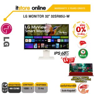 [ผ่อน 0% 10 ด.]LG MONITOR 32" 32SR85U-W(IPS/60Hz)/ประกัน 3 Years Onsite/BY ITSTORE ONLINE