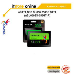 ADATA SSD SU650 256GB SATA(ASU650SS-256GT-R)/ประกัน 3 Years/BY ITSTORE ONLINE