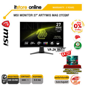 [ผ่อน 0% 10 ด.]MSI MONITOR 27" ARTYMIS MAG 27CQ6F/ประกัน 3 Years/BY ITSTORE-ONLINE