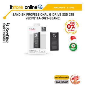 [ผ่อน 0% 10 ด.]SANDISK PROFESSIONAL G-DRIVE SSD 2TB (SDPS11A-002T-GBANB)ประกัน 5 YEARS/BY ITSTORE-ONLINE