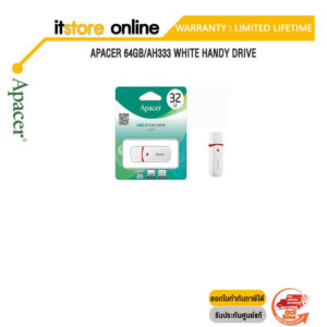 APACER 64GB/AH333 WHITE HANDY DRIVE/Warranty Lifetime/BY ITSTORE-ONLINE