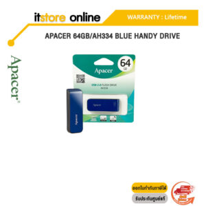 APACER 64GB/AH334 BLUE HANDY DRIVE/ประกัน LT/BY ITSTORE ONLINE