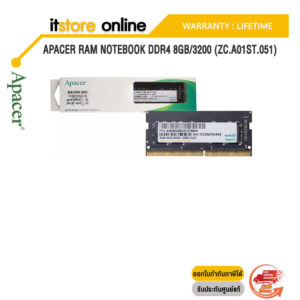 APACER RAM NOTEBOOK DDR4 8GB/3200 (ZC.A01ST.051)/ Warranty Lifetime/BY ITSTORE-ONLINE