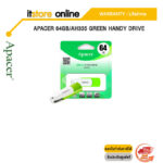 APACER 64GB/AH335 GREEN HANDY DRIVE/ประกัน LT/BY ITSTORE-ONLINE