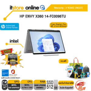 HP ENVY X360 14-fc0096TU/ประกัน 3 Years+Onsite/BY ITSTORE-ONLINE