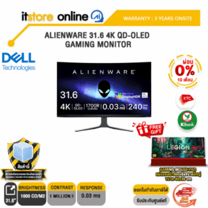 [ผ่อน 0% 10 ด.]Alienware 31.6 4K QD-OLED Gaming Monitor - AW3225QF(OLED 4K 240Hz)/ประกัน 3 Years+Onsite/BY ITSTORE-ONLINE