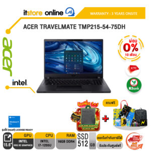 ACER TRAVELMATE TMP215-54-75DH/ประกัน 3 Years+Onsite/BY ITSTORE-ONLINE