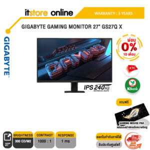 [ผ่อน 0% 10 ด.]GIGABYTE GAMING MONITOR 27" GS27Q X(IPS/240Hz)/ประกัน 3 Years/BY ITSTORE ONLINE