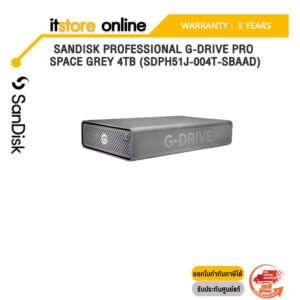 SANDISK PROFESSIONAL G-DRIVE PRO SPACE GREY 4TB (SDPH51J-004T-SBAAD)ประกัน 5 YEARS/BY ITSTORE-ONLINE
