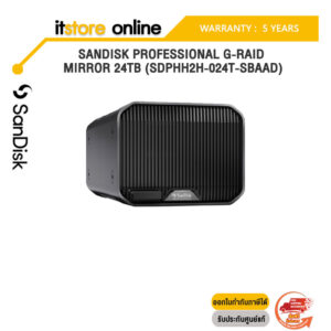 SANDISK PROFESSIONAL G-RAID MIRROR 24TB (SDPHH2H-024T-SBAAD)ประกัน 5 YEARS/BY ITSTORE-ONLINE